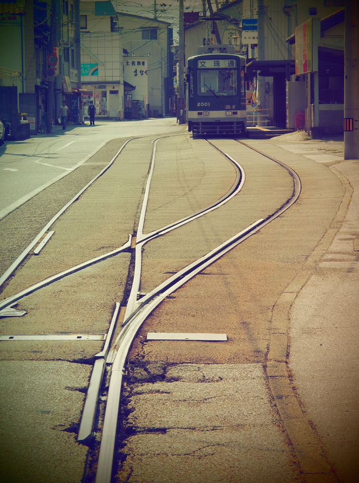 路面電車の走る街♪