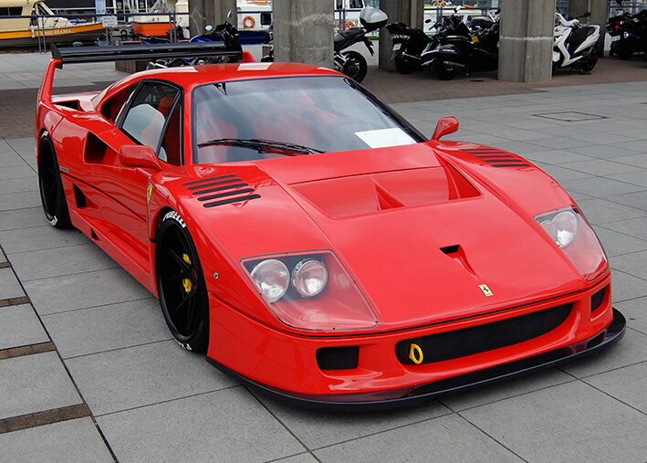 フェラーリ炎上……もったいない