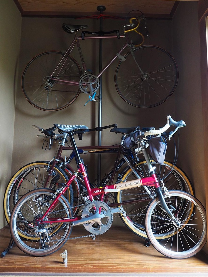 我が家の床の間自転車にはガードがない!!