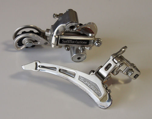 サンツアー サイクロン GT リア・ディレイラー（中古品）SUNTOUR