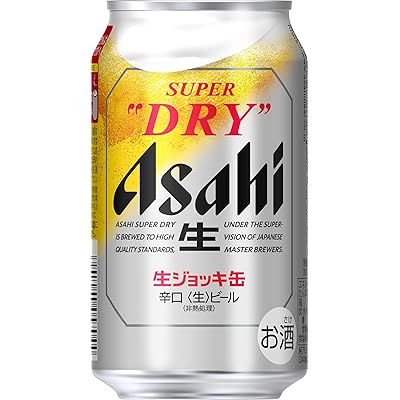 アサヒ スーパードライ 生ジョッキ缶 340ml×24本 送料込4,498円(187.4円/本)