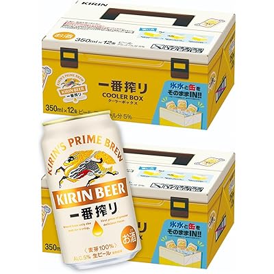 キリン 一番搾り 生ビール 350ml×24本 クーラーBOXになる箱(12缶