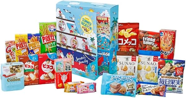 公式】グリコ お菓子詰め合わせ 18品 表紙が開く絵本風ギフト