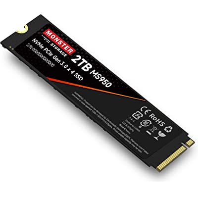 Monster Storage NVMe 2TB SSD PCIe Gen3×4 M.2 MS950G30PCIe3-02TB 送料込9,980円ほか : ゲッキーのお買い得商店街