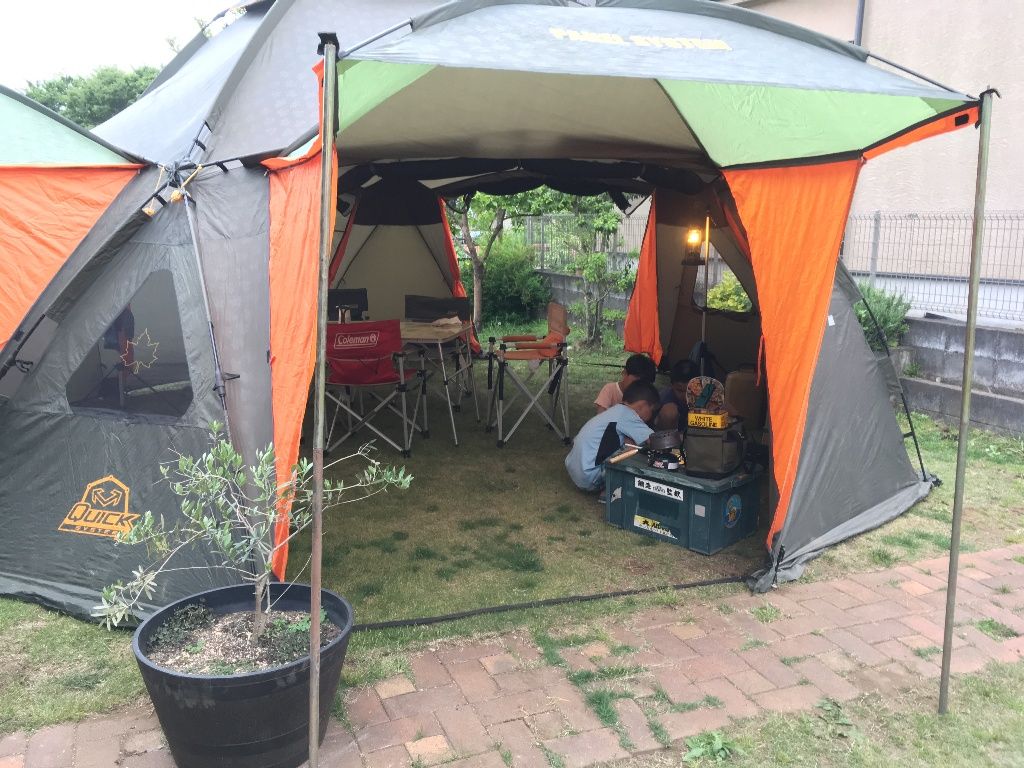 今年初めての お庭ｂｂｑ 気まぐれ更新日記 車いじりとキャンピングカー旅行記
