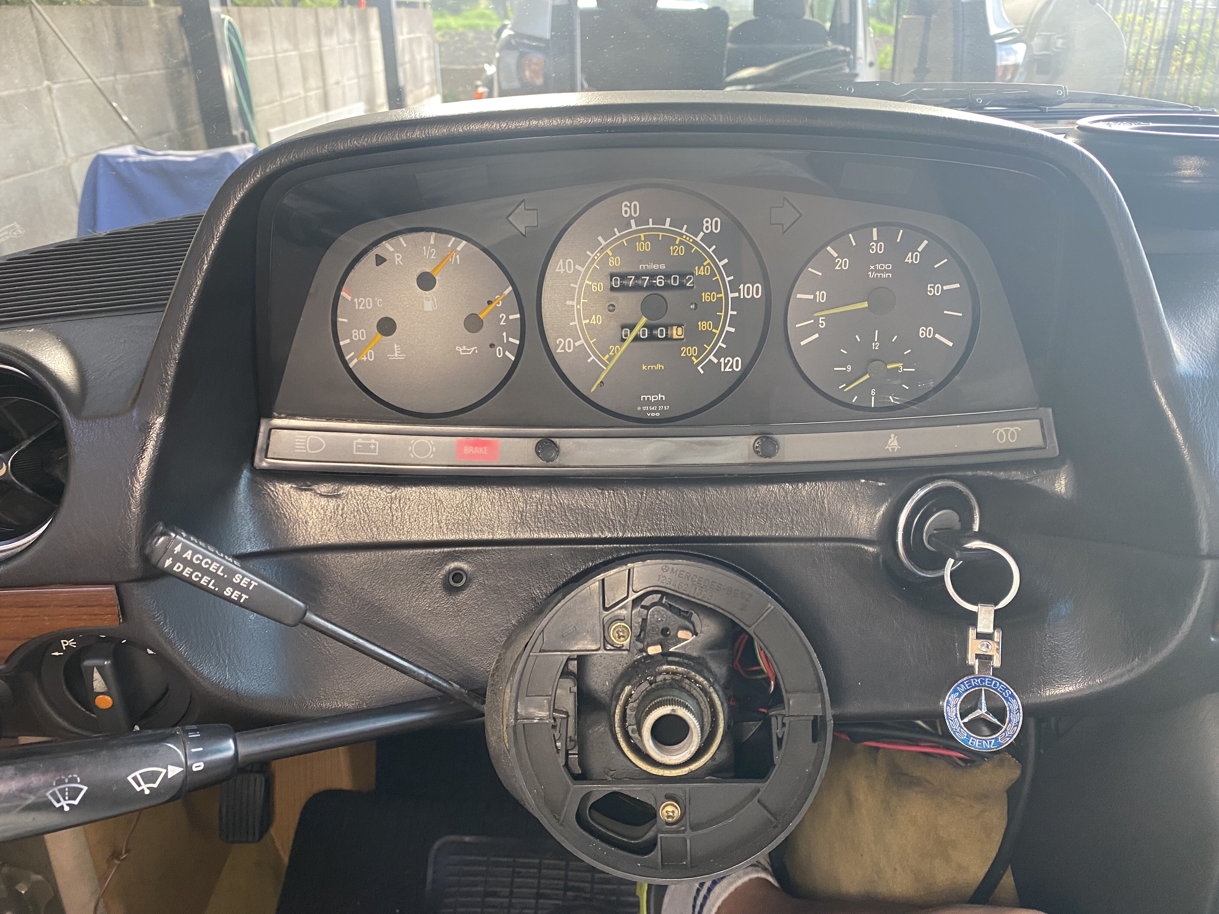 MB-123-280E-メーターコンプリート販売―タコメーター付き (W123 MB-123-280E-メーターコンプリート販売―タコメーター付き (W123
