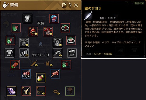 釣りイベー銀のサヨリ