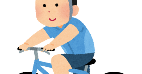 jitensya_cycling_man