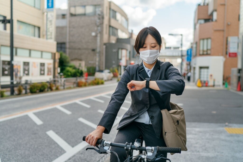 出勤 自転車