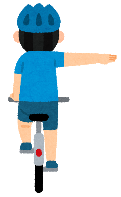 自転車 ハンドサイン 手信号 出さない奴は車道走るな チャリ足 自転車 ハンドサイン 手信号 出さない奴は車道走るな チャリ足