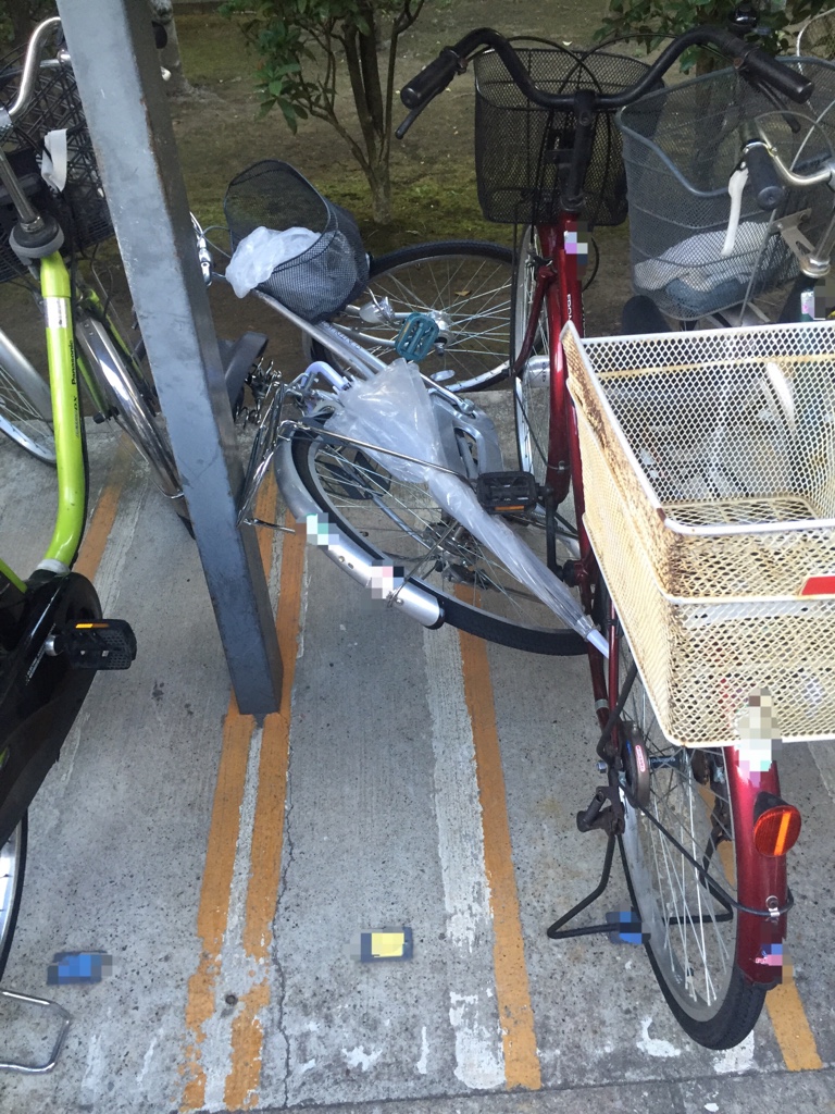 駐輪場の俺の自転車に嫌がらせするやつってどうなの チャリ足 駐輪場の俺の自転車に嫌がらせするやつってどうなの チャリ足