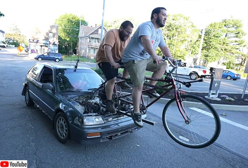 脱炭素】自転車を漕いで動かす自動車を発明 : チャリ足 - 自転車 