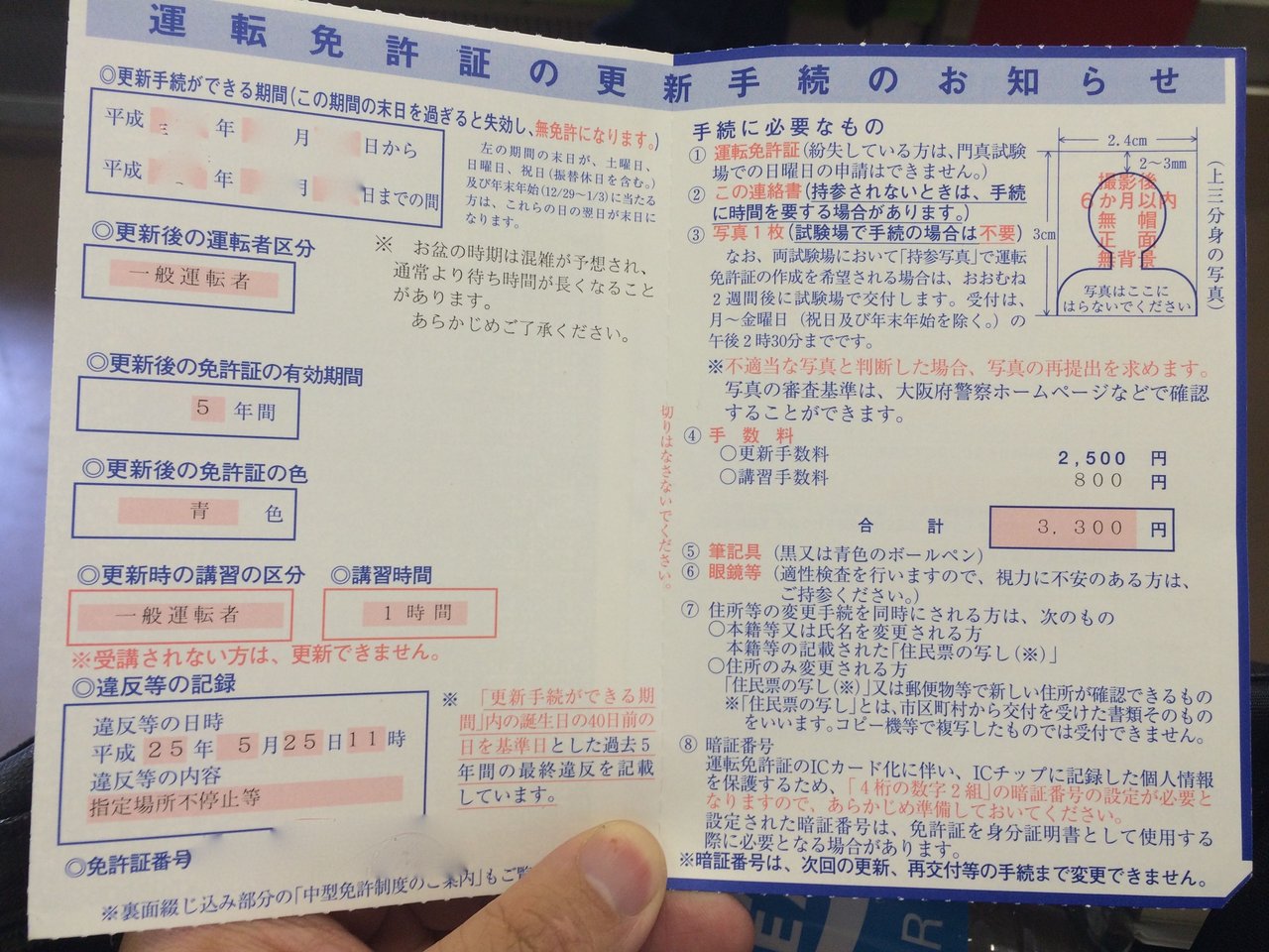 警察 大阪 免許 更新 府