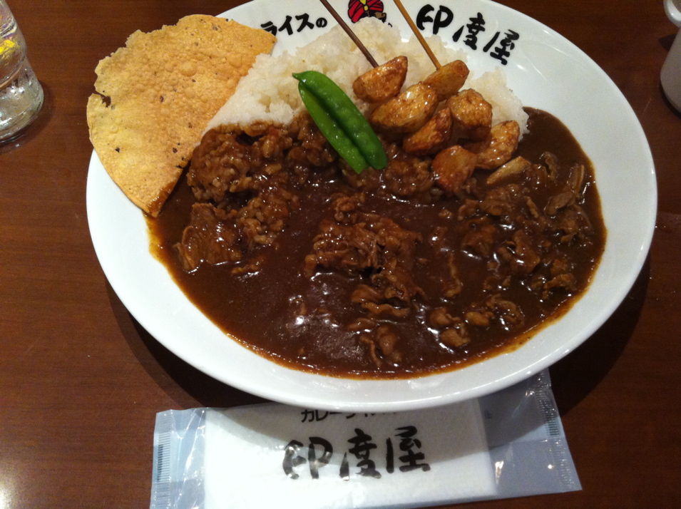 BEEFカレー@カレーライスの印度屋