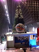 京都駅ビルのクリスマスツリー