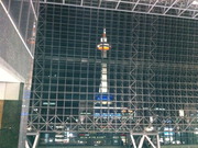 京都駅ビルから見た京都タワー
