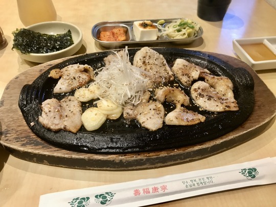 サムギョプサル定食@冷麺館鶴橋店