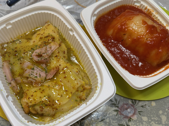 grill chicken and roll cabbage - poul bocuse