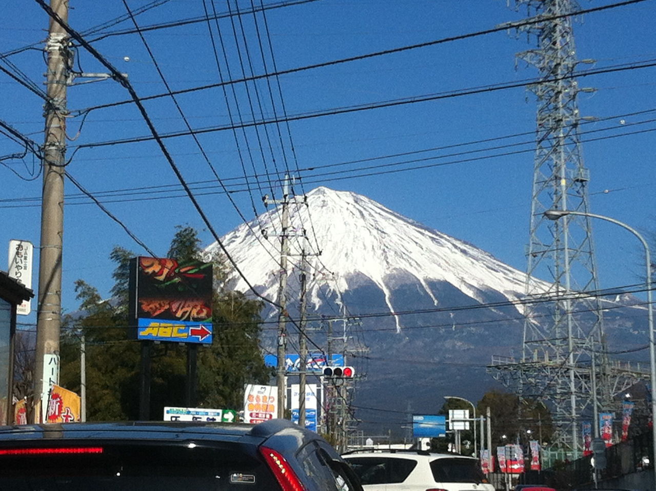 20130120冬の富士山(富士宮登山道入口より)