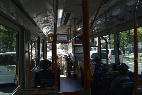 あべの・上本町シャトルバス車内@近鉄バス