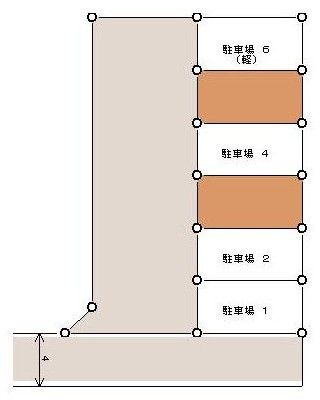 西大道２丁目駐車場配置図