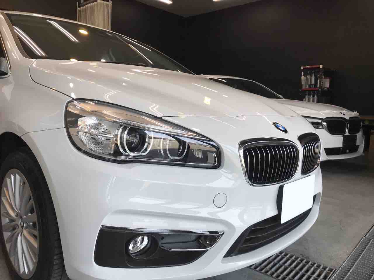 カーコーティング専門店 C2 Bisen 愛車ピカピカ大作戦 Bmw 218グランツアラー フィルム施工