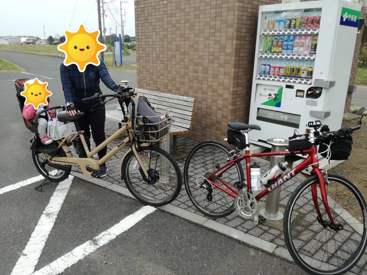 つくば霞ヶ浦りんりんロード(霞ヶ浦一周ショート)で子供乗せ