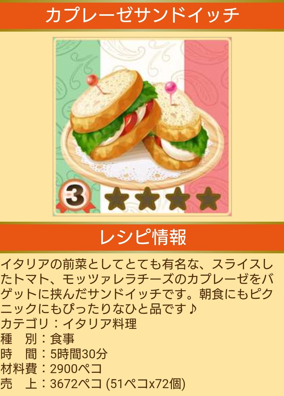 カプレーゼの朝食サンドイッチのレシピ