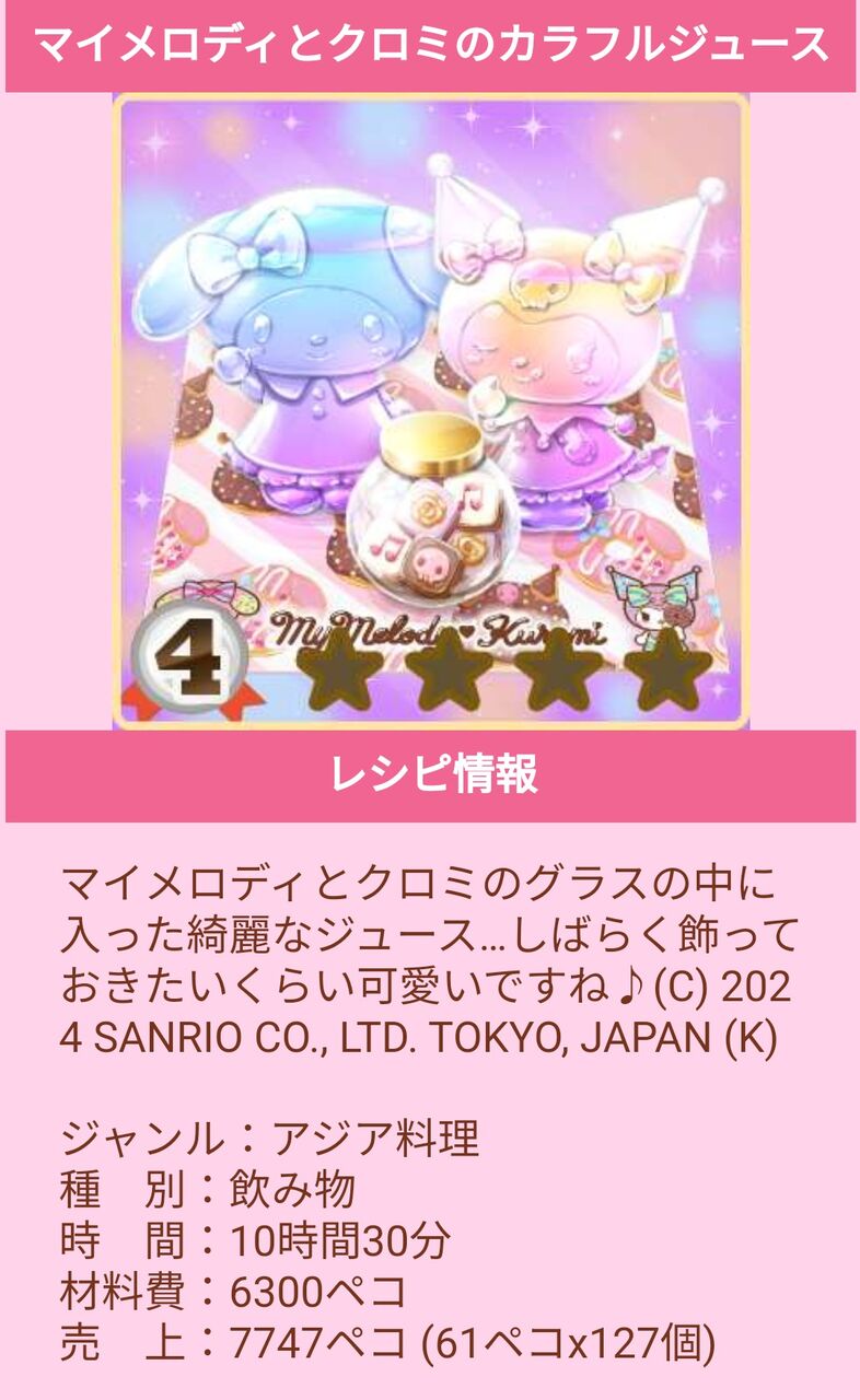 マイメロディとクロミのスウィートハロウィンガチャ : ぼくレス研究ノート