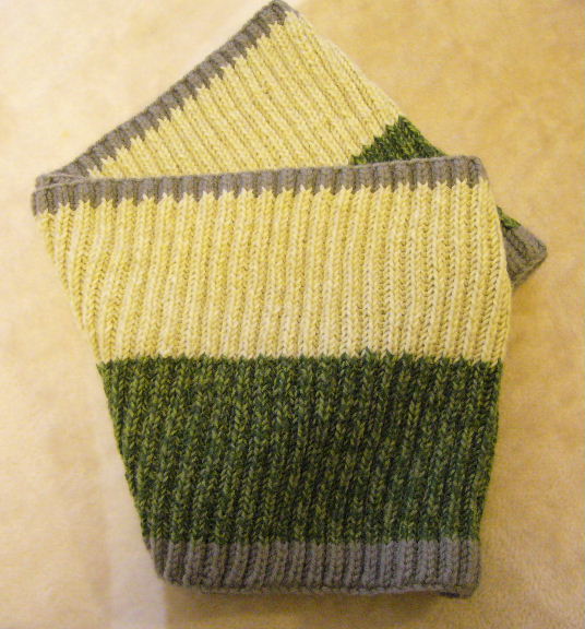 輪編みでイギリスゴム編みは可能か Stayed Alive