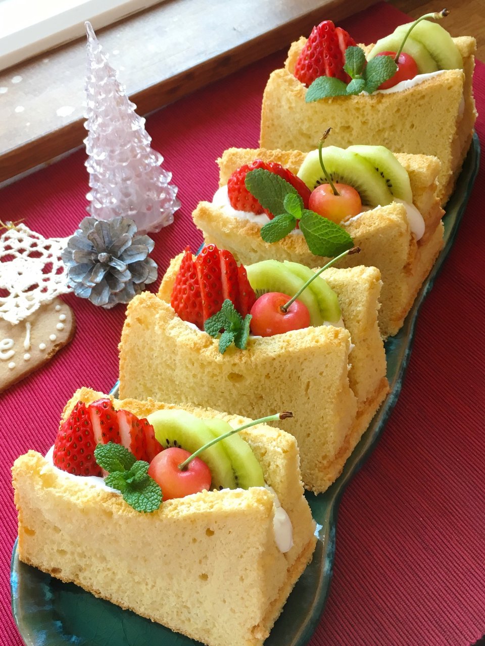 クリスマスシフォンサンド : Cafe Cherryblossom クリスマスシフォンサンド : Cafe Cherryblossom