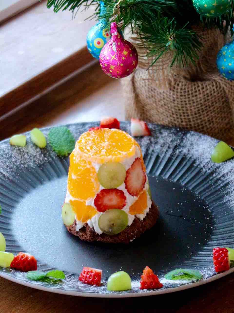 本日のスイーツ・クリスマスフルーツドームケーキ : Cafe Cherryblossom