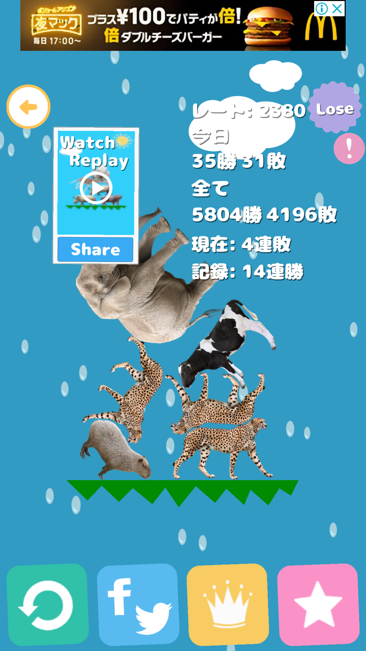 動物タワーバトル戦 廃人日記 動物タワーバトル戦 廃人日記