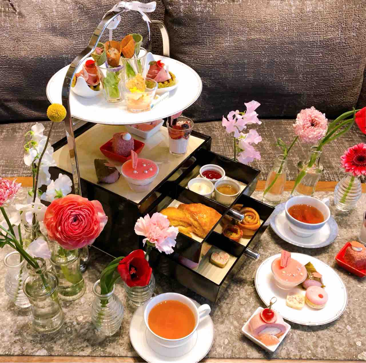 関西グルメ 春爛漫 スプリング ブロッサム アフタヌーンティー With 日比谷花壇 スイスホテル南海大阪 関西eat Information