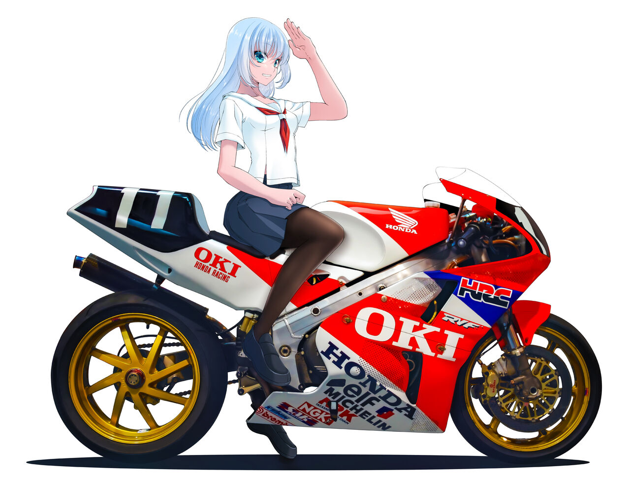 写真加工のバイクイラスト 喫茶とむ猫 Cafe De Tomneko