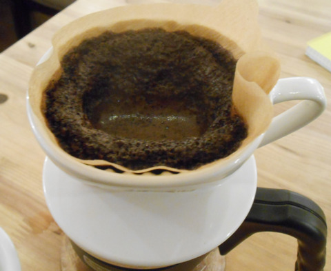 コーヒーを淹れたところ