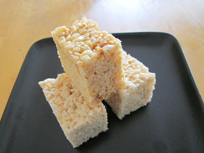 ライスクリスピー マシュマロとダウンした娘 世界中のお料理好きさんへのブログ