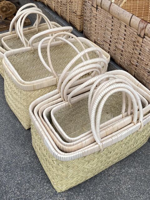 新作】篠竹買出し篭（市場かご）超貴重 : 藤倉商店三代目の店長日記