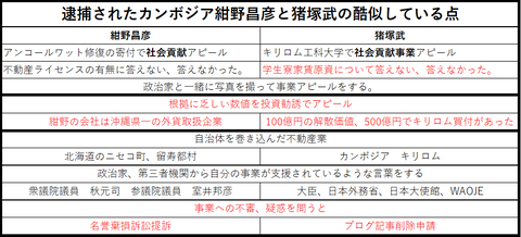 酷似している点