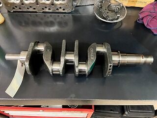 ノーマルクランクをダイナミックバランス加工