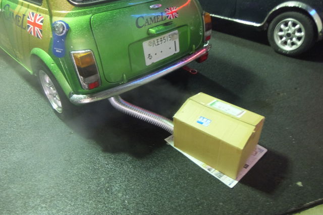 ご近所対策 暖機運転用の消音器 研究チームの作品・・・。 : スタッフ 
