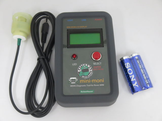 ローバーミニ用車両診断ツール mini-moni mini-moni（ローバーミニ用エンジン診断機）