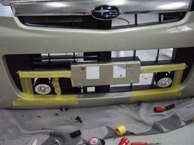 ステラ フォグ加工取り付け (1)