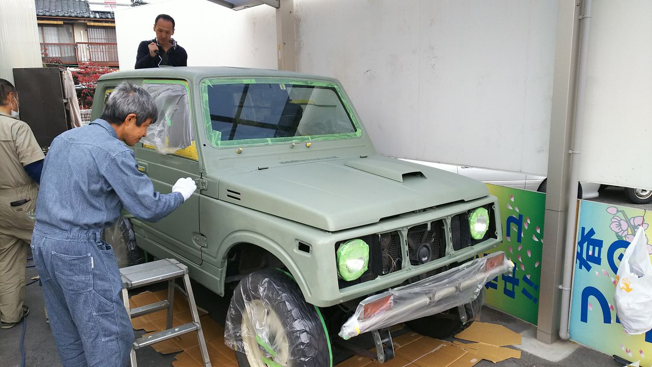 Ja11 ローラーでオールペン ジムニースタジオ 甲府昭和インター店 スタッフブログ Ja11 ローラーでオールペン ジムニースタジオ 甲府昭和インター店 スタッフブログ