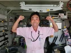 ガッツポーズ落合