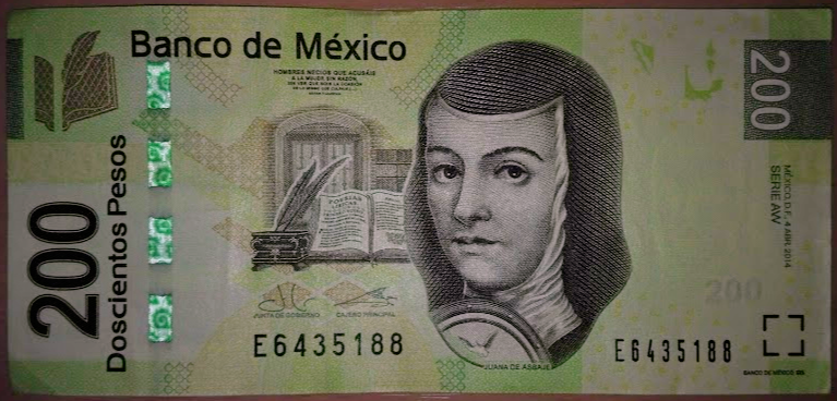メキシコの通貨 ペソ センタボ 紙幣に描かれている人物 コビーの世界紀行