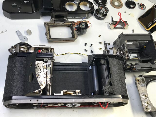 カメラ修理 ASAHI PENTAX SP(アサヒペンタックスSP)の総合整備