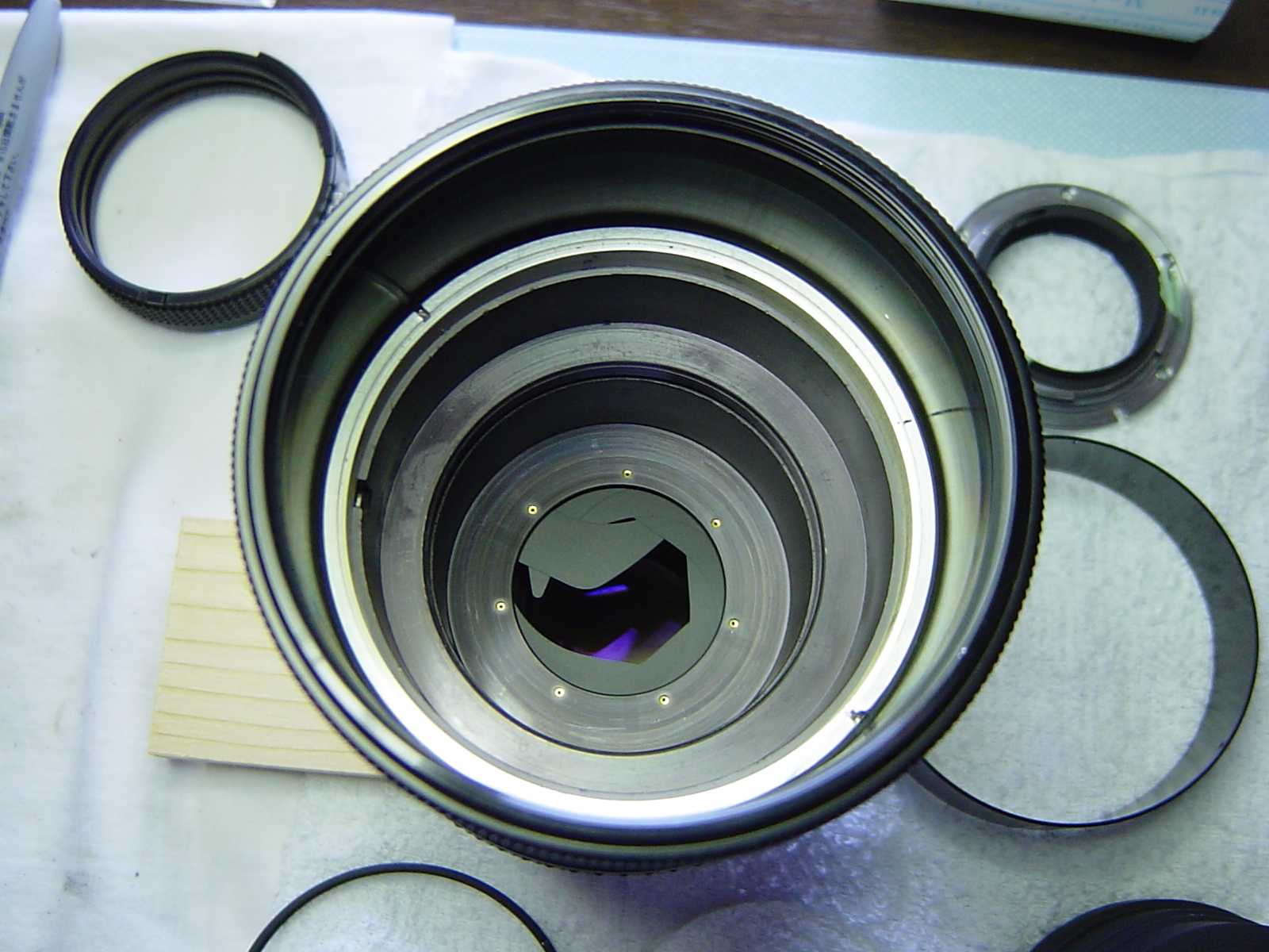 カメラ修理 ニッコールPオート 180mm/F2.8 其の二 : カメラ修理 カメラ修理 ニッコールPオート 180mm/F2.8 其の二 : カメラ修理