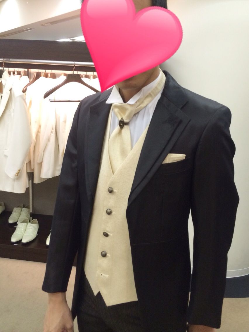 タキシード試着 Takami Bridal 100エーカーの森wedding