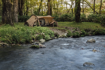 渓流キャンプ